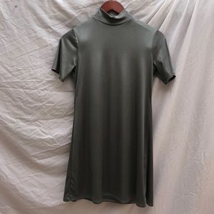 Reformation turtle neck short sleeve dress